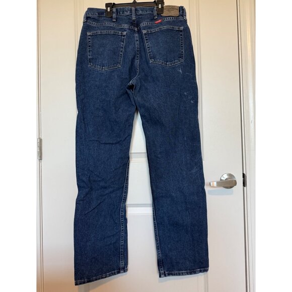 Wrangler Mens Premium Quality Regular Fit Jeans Blue Size 36X32 Western Work - Picture 2 of 11